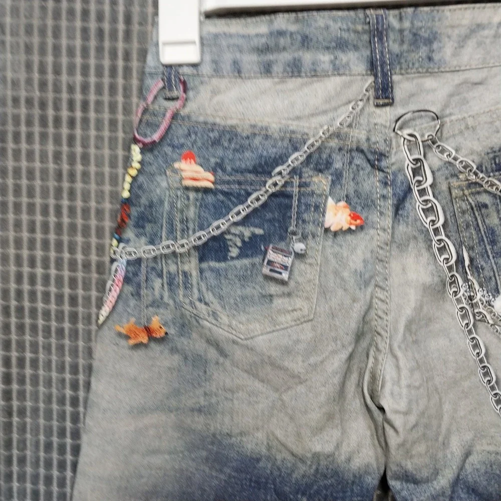 Celebrity Ace Kids Jeans 90s Charms Acid Wash 14 Blue